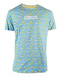 Original Rick & Morty Banana AOP - Camiseta para hombre, color azul