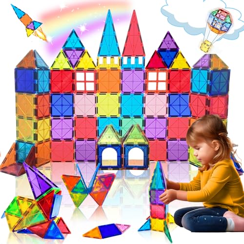 34 Piezas Bloques Magneticos Construccion Niños Bloques Magnéticos de Construcción Juego Imanes Niños construcciones Magneticas Juguetes Niños 2 3 4 5 6 Años Regalo Niña Niños 2 3 4 5 6 7 8 Años