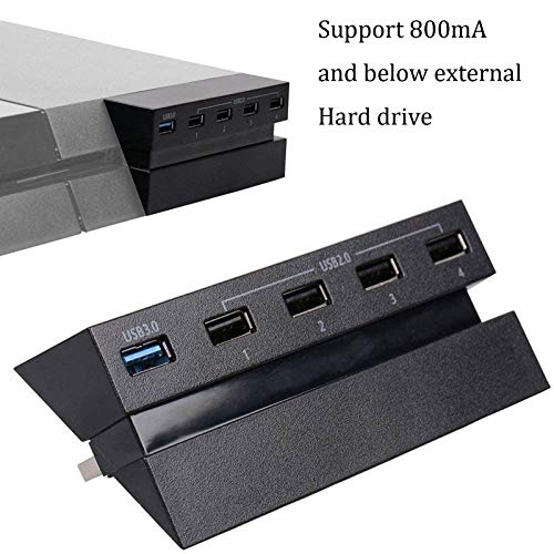 Linkstyle 5 Port HUB for PS4, USB 3.0 High Speed Charger Controller Splitter