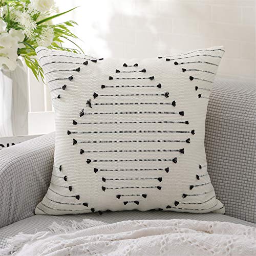 KKY Boho Cotton Throw Pillow Cover Cotton
