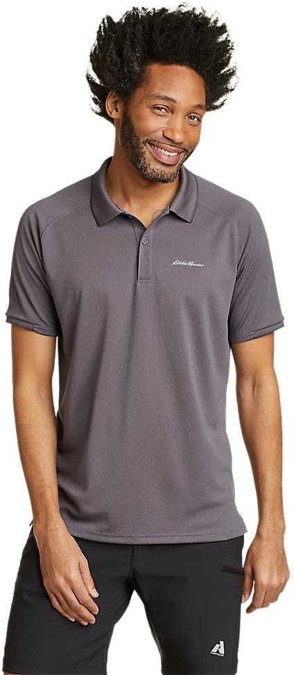 Eddie Bauer Men's Resolution Pro Short-Sleeve Polo 2.0, Frost Gray, XXX-Large, Tall