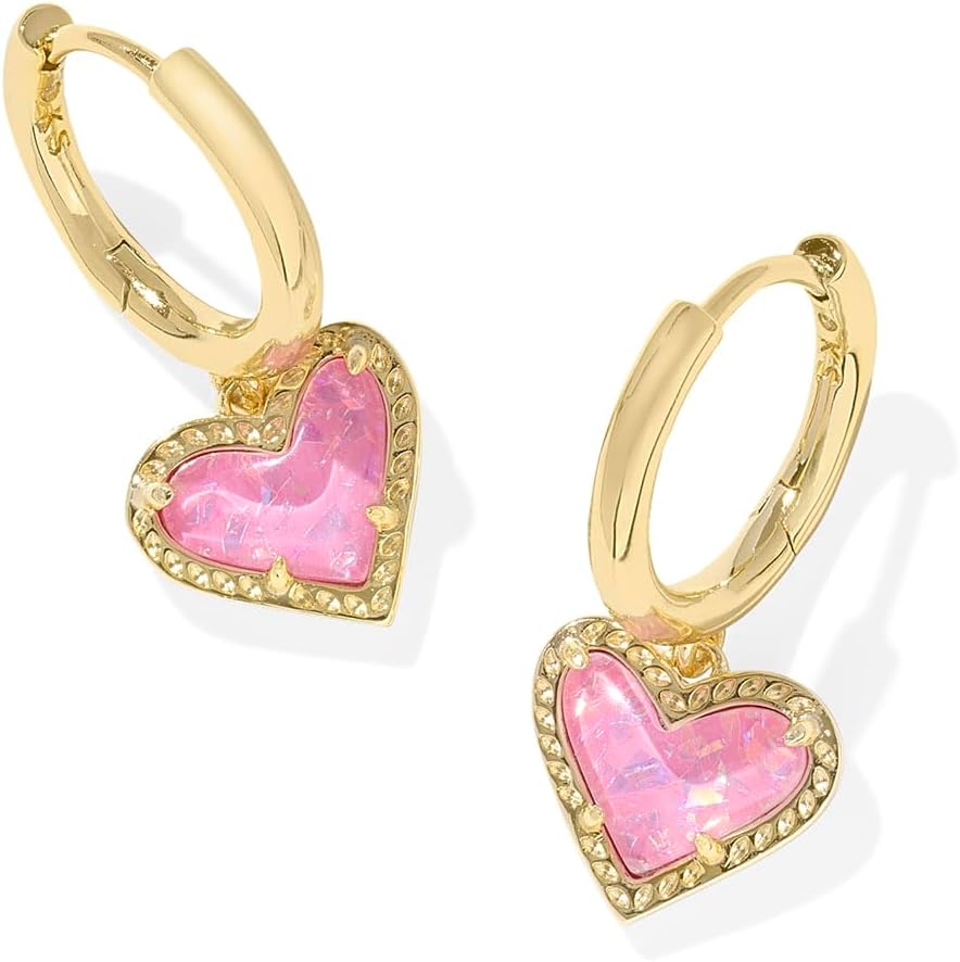 Ari Heart Huggie Earrings for Women, Fashion Jewelry