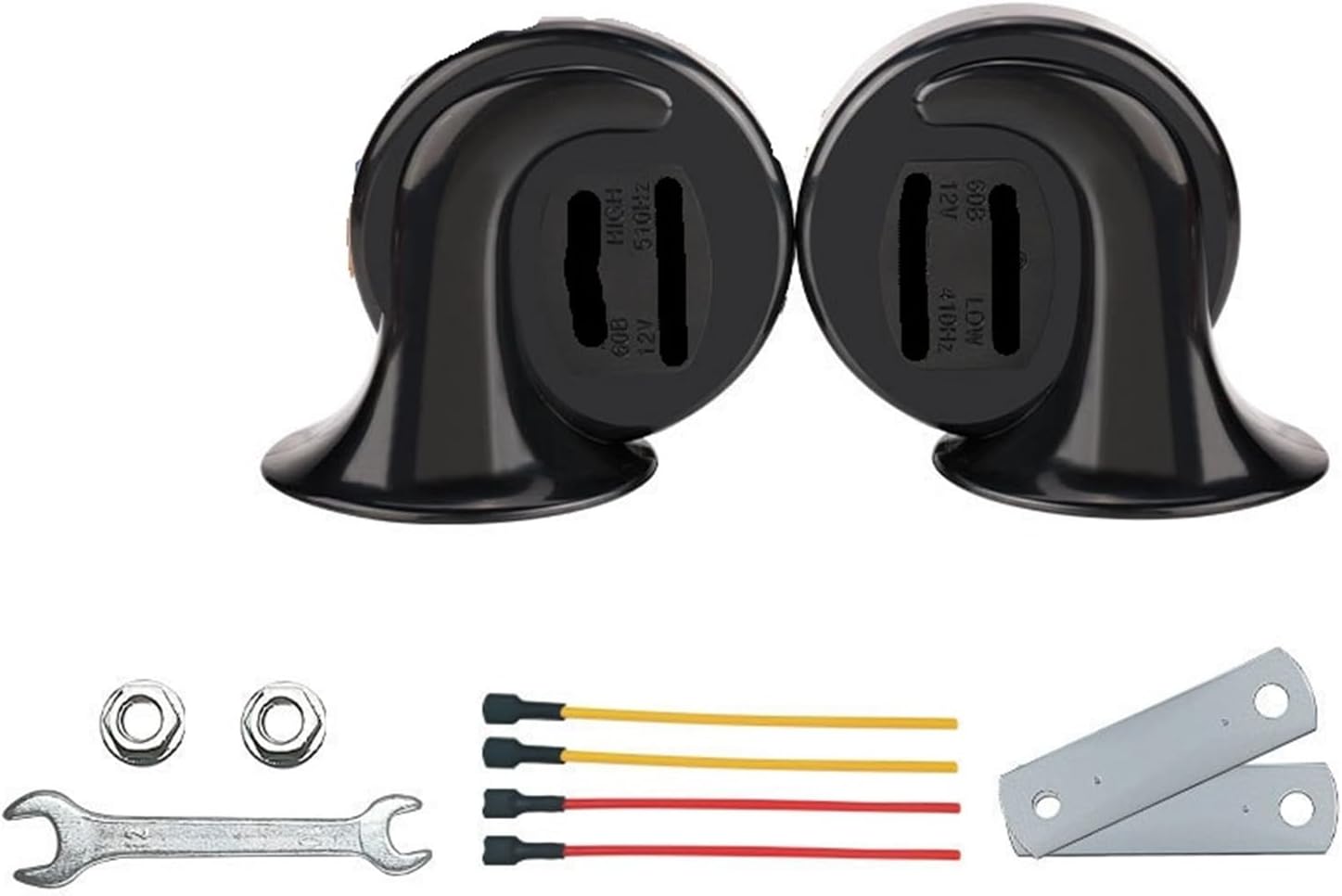 New Universal Snail Horn 12V Waterproof Dustproof Dual Tone Loud Sound