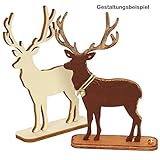 Weihnachtstischdekoration basteln. Figuren Set für den Esstisch.