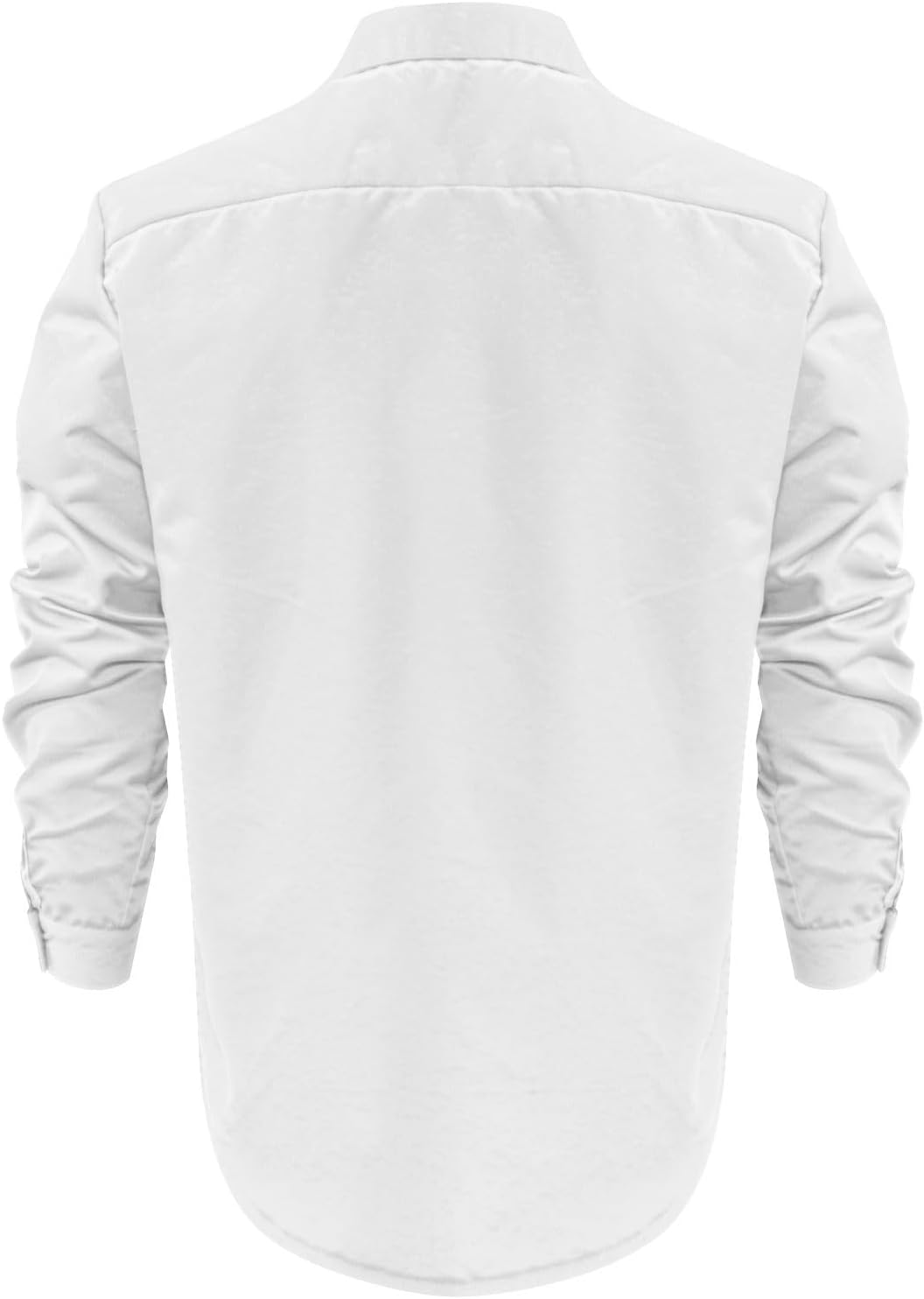 Ymosrh Men's Button Up Long Sleeve Cotton Linen Casual Beach Vacation Dress Shirts, M-3XL