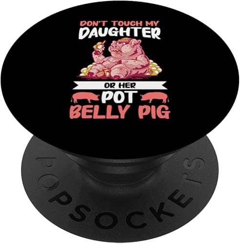 Miniatura 1 de Pot Belly Pig Parent Mini Pig Caretaker PopSockets Standard PopGrip