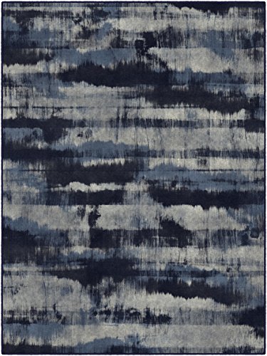 Brumlow Mills Contemporary Abstract Home Indoor Area Rug With Modern Colorful Print Pattern, Perfect For Kitchen Rug, Living, Dining, Doorway Or Bedroom Décor, 7'6" X 10', Navy #TOP18