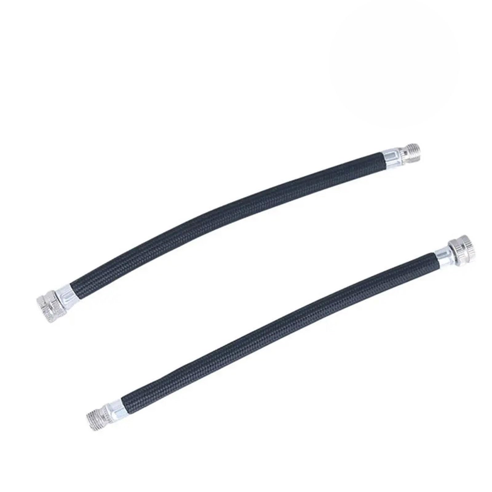Dymkie 2Pcs 1/ Portable Bicycle Pump Extension Hose Tube Pipe Cord Bike Pumping Service Parts Longer Use(2Pcs)