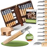 𝗧𝗢𝗣 𝗦𝗖𝗛𝗡𝗜𝗧𝗭𝗔𝗡𝗟𝗘𝗜𝗧𝗨𝗡𝗚 𝗠𝗜𝗧 𝗛𝗢𝗟𝗭𝗥𝗢𝗛𝗟𝗜𝗡𝗚 – incluant un bloc de tilleul usiné et une notice détaillée étape par étape pour sculpter un ours en tilleul.