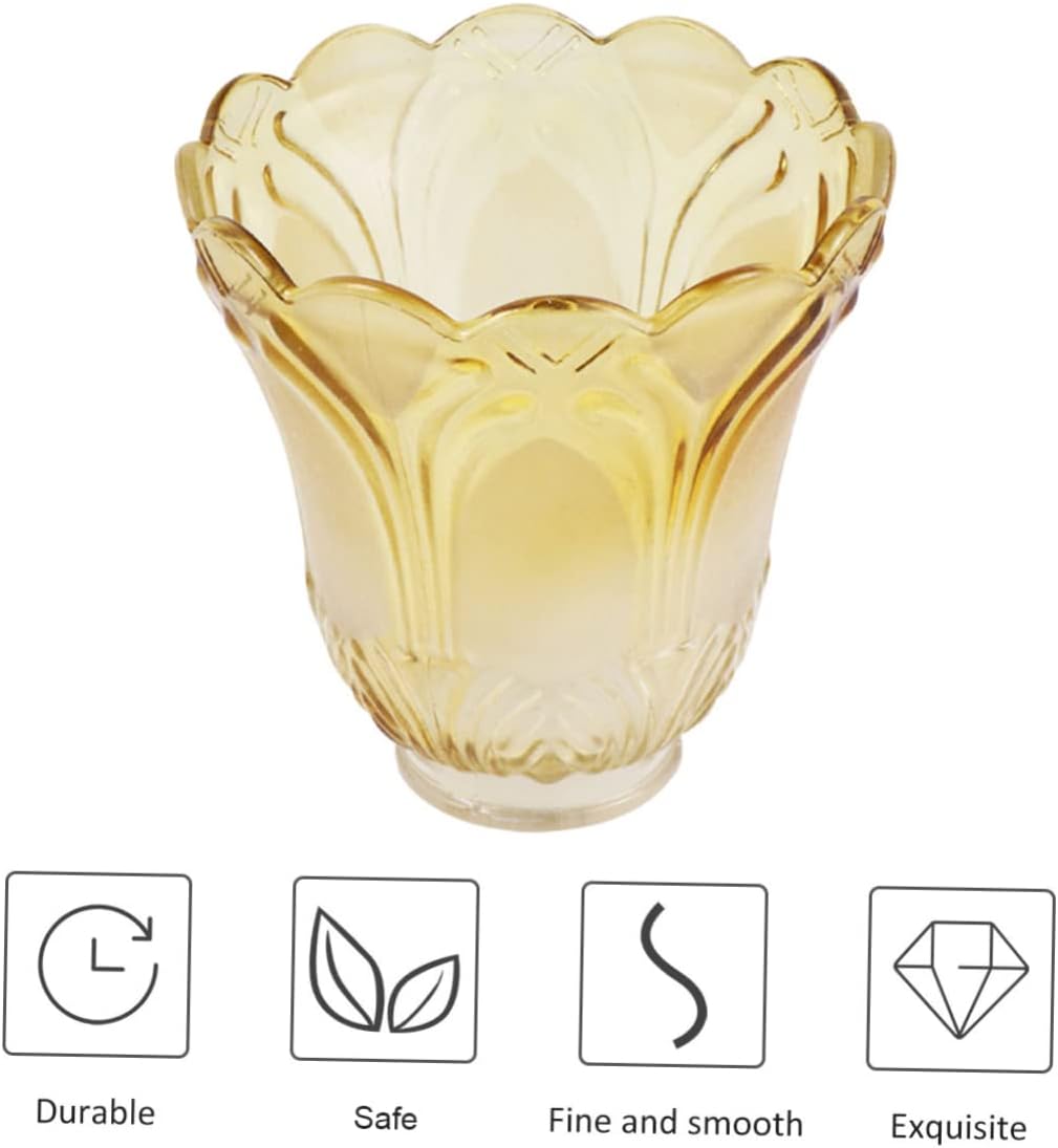 ARTIBETTER Replaceable Glass Lamp Shade for Table Lights for Living Room Bedroom Elegant Ceiling Lamp Cover Fits Fixtures