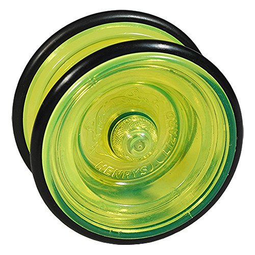 Preisvergleich Produktbild Henrys Lizard Jojo Yoyo / mit Trick-Buch / Freilauf / Gelb
