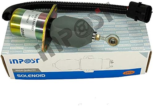 3919422 12V Shutoff Solenoid Valve Stop Solenoid for Yanmar Cummins Synchro Start Kubota Ford Bobcat