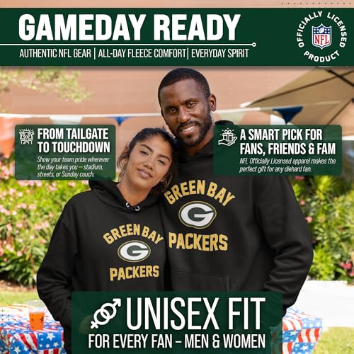 Image of Team Fan Apparel NFL Gameday Hoodie Pullover Sweatshirt for Men and Women | Officially licensed NFL Gameday fleece pullover - kangaroo pocket, ribbed cuffs, drawstring hood, unisex fit