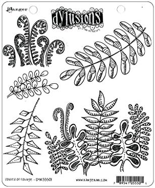 Ranger Dylusions Oodles of Foliage Stamp, Synthetic Material, Multi-Colour, 24.6 x 18.8 x 0.6 cm