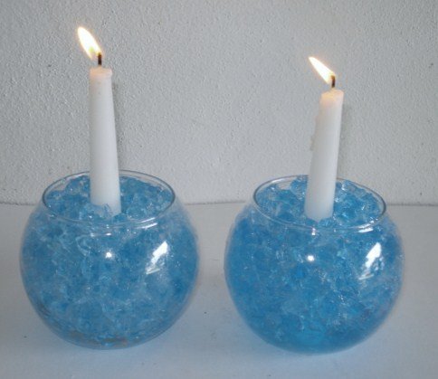 Sublime Gifts Vase Filler - 1 Lb. Pkg. Water Storing Jelly Crystals - Aquamarine Cracked Ice Water Gel Crystals All Event Vase Fillers - Bulk Package Makes 12 Gallons Of Hydrated Crystals #TOP1