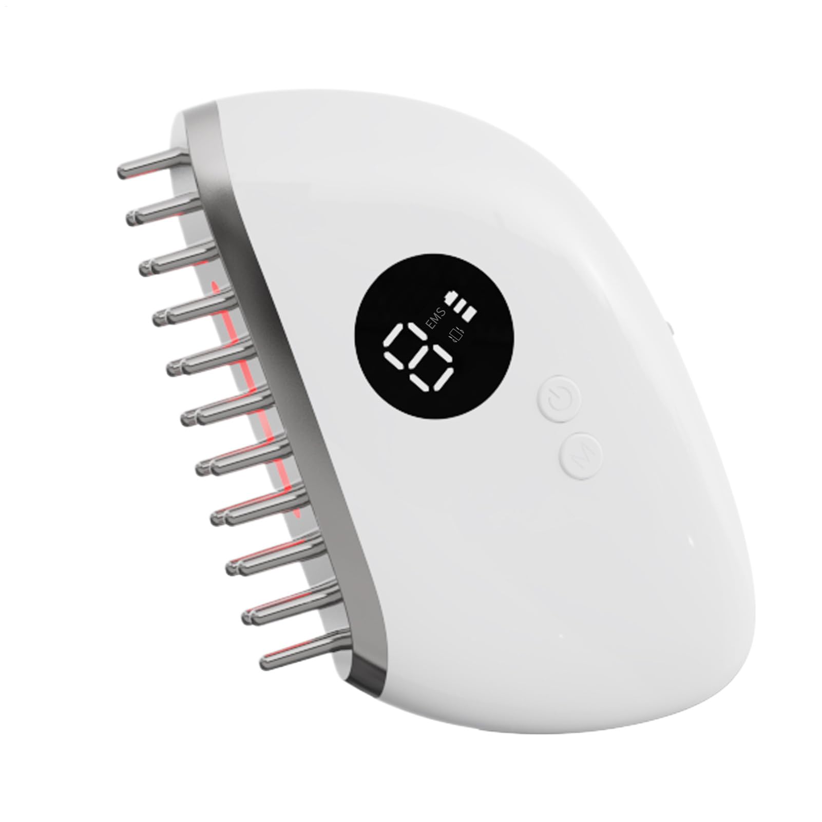Peine Masajeador Para El Cuero Cabelludo,Cepillo de Aseo Recargable y Portátil - Masajeador Eléctrico Cabeza 9 Vibraciones - Para Relajar El Estrés Para Hombres Y Mujeres En Cumpleaños Y Viajes