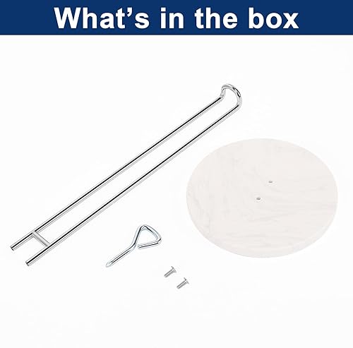 Miniatura 6 de NearMoon Soporte para toallas de papel, dispensador de toallas de papel de metal resistente con base de mármol, tamaño estándar o jumbo para