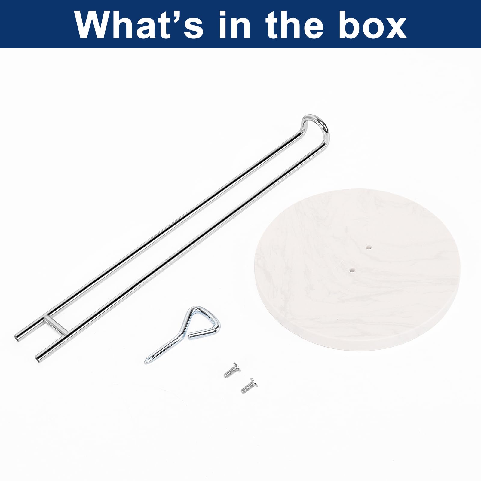 Soporte para toallas de papel, dispensador de toallas de papel de metal resistente con base de mármol, tamaño estándar o jumbo para encimera de cocina, granja, sala de estar, acabado cromado 7