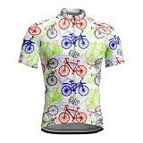 Maillot de Ciclismo para Hombre Camiseta Divertida de Manga Corta Camiseta de Ciclismo de Secado rápido Tops de Bicicleta de montaña