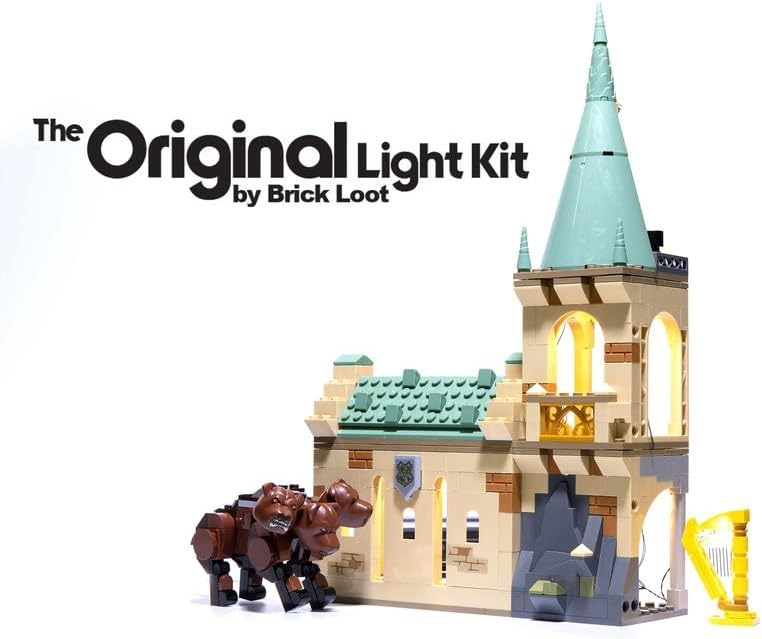 Brick Loot Deluxe LED Lighting Kit for Harry Potter 76387 Fluffy Encounter Set – Custom Lights to Enhance Your Wizarding World Display – Lego Set Not Included