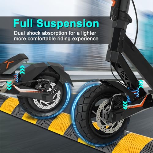 Image of Electric Scooter Adults 1600 /4000 /6000W Motor 50 Miles Long Range & 40 /45 /50 MPH Top Speed 10 inch Off Road Tire Folding E-Scooter 60V /48V 20.8AH Battery Kick Scooter with Detachable Seat for Commuter