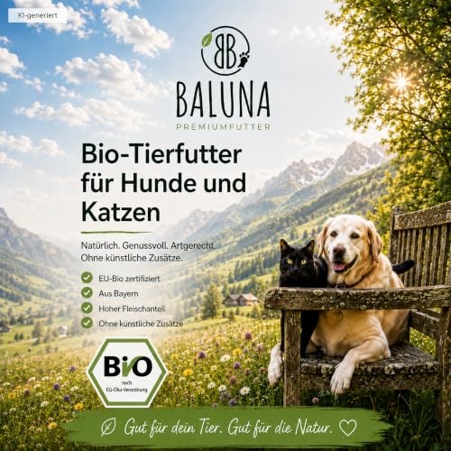 Baluna Bio-Hundefutter 800 g – in 5 leckeren Sorten