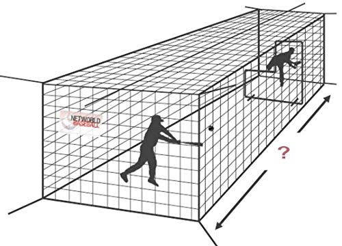 Product Image 6: FORTRESS 42 Poly Twine and 1 3/4-Inch Square Hung Mesh Baseball Batting Cage Net (12′ x 12′ x 35′)