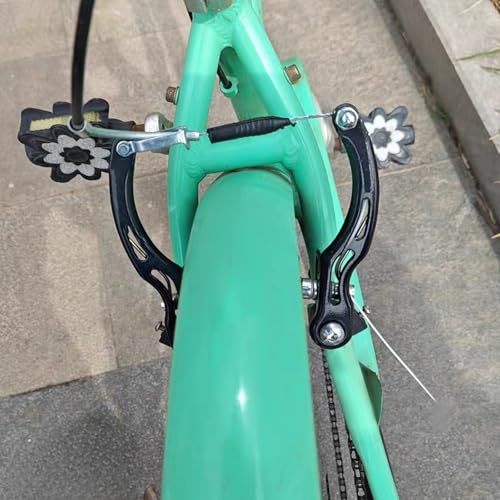 Giantree Fahrrad V Bremsnudelkabel, 90° Fahrrad Biegung Führungsrohr Bremsbacken V brake mit Endkappen Bremszug Schutzrohr Set für Fahrrad Bremszug (Stil 2)