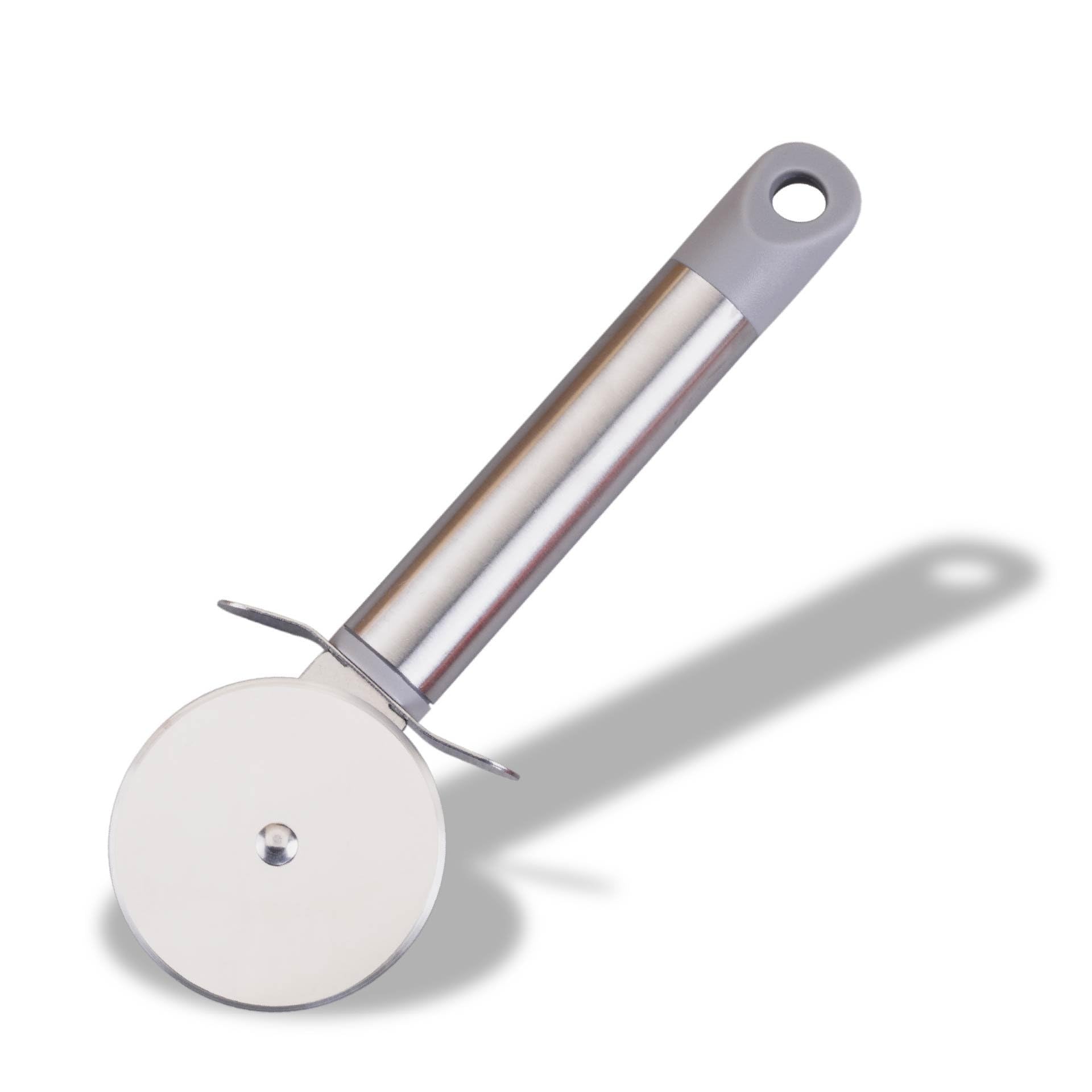 Fackelmann MODE Pizza Cutter, Stainless Steel Pizza Wheel, Rotating Food Slicer, Easy to Cut & Clean, Professional Food Grade Pizza Knife, Razor Sharp Blade 6cm, Metal Handle