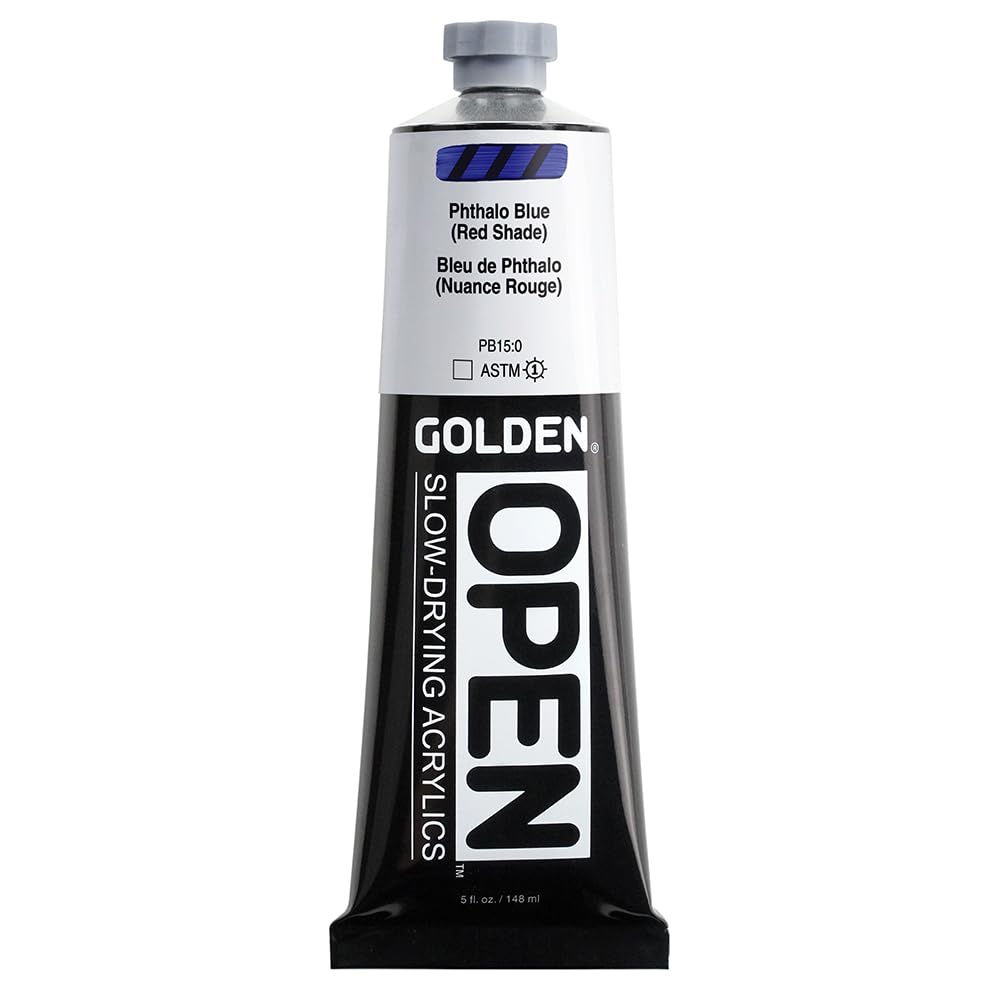 Peinture acrylique bleu phtalo GOLDEN pour atelier et plein air