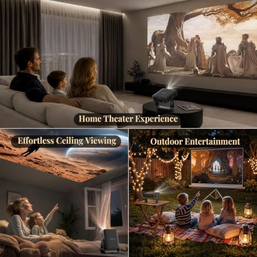 Now with Google TV - VOPLLS Smart Mini Projector 4K with WiFi and Bluetooth - image 8