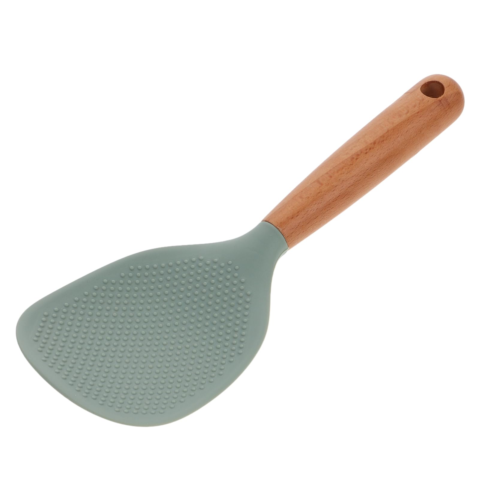 Cuillère à Riz En Silicone Antiadhésive - Manche Confortable, Design Autoportant, 21 Cm