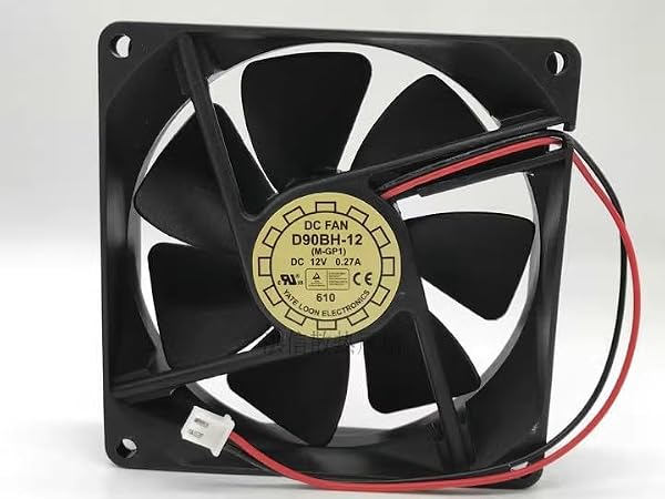 90MM Case fan，D90BH-12 12V 0.27A 9025 2-wire chassis inverter cooling fan