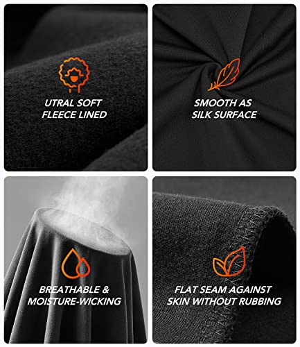 JZCreater Thermal Shirts for Men,Fleece Lined Long Sleeve Base Layer,Moisture Wicking Winter Shirt for Skiing, Hiking,Hunting4