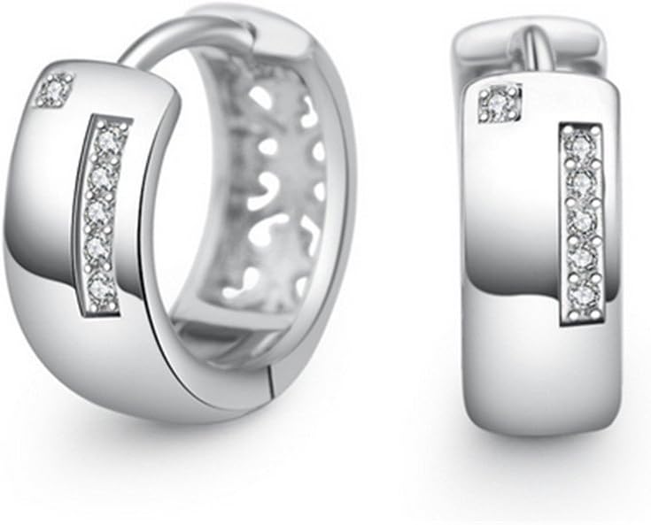 925 Sterling Silver Hypoallergenic Earrings Hoops Women Men Gift