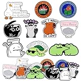 Zkptops 10Pcs Funny Enamel Pins Bulk Funny Enamel Backpack Pins Cool Badges Lapel Pin for Women Men Aesthetic Novelty Button Brooch Pin Fashion Jewelry Accessories for Backpacks Hats Bags Landyards