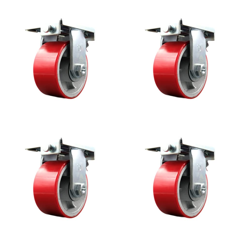 Go Mini's Moving and Portable Storage Container Caster Set with Caster Pads - Maintenance Free Replacement Caster Set - Includes 4 Rigid Casters - Set of 4 - Service Caster Brand