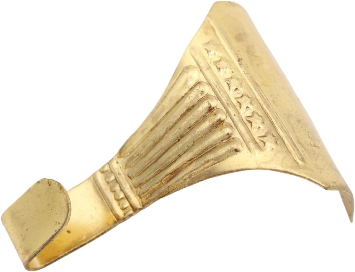 Victorian Picture Rail Hooks in Solid Brass 10 pc (Brass)
