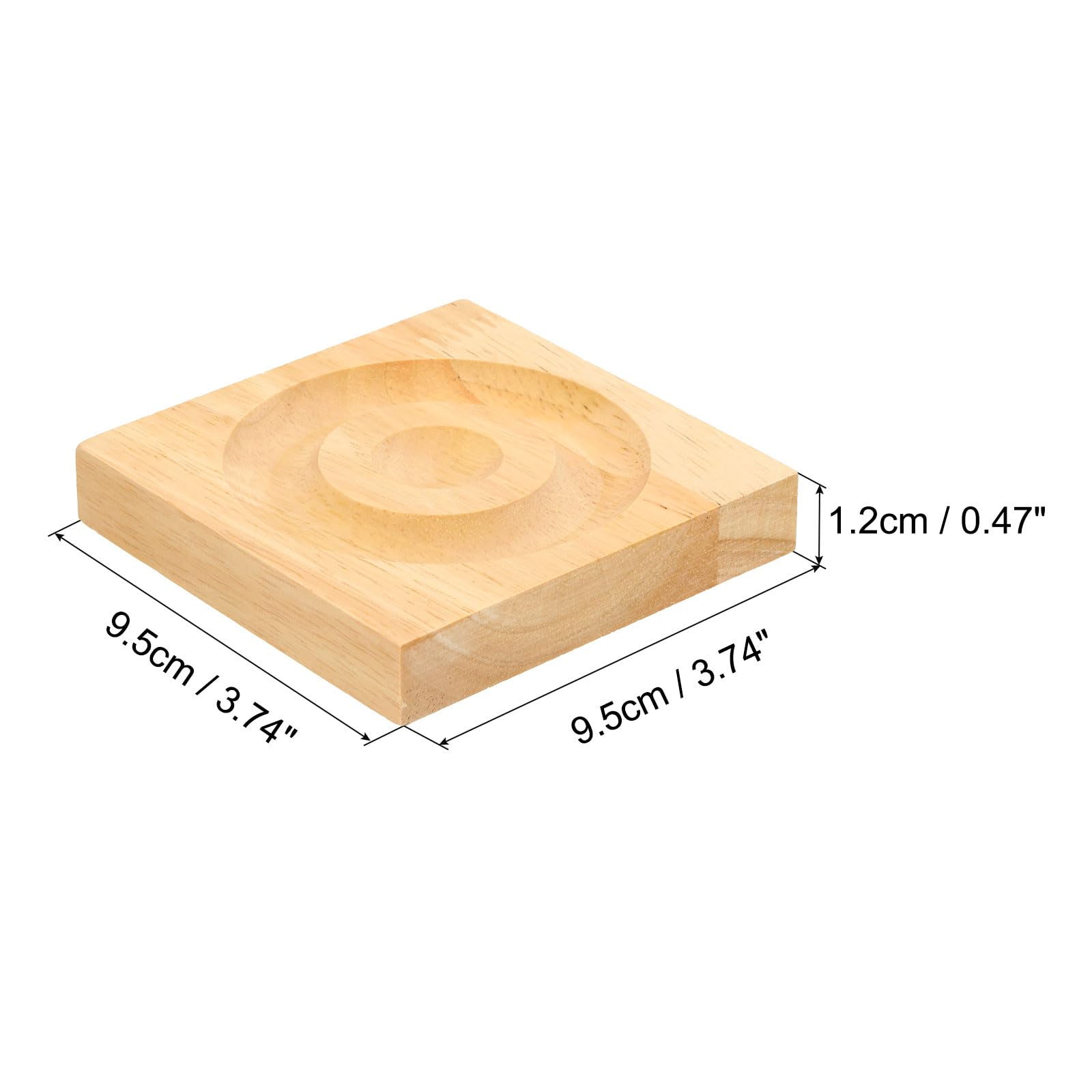 PATIKIL 1 Pcs Pendant Bracelet Bangle Display Tray, Wooden Beading Board Trays for Jewelry Bracelets for Dresser Shop Retail Countertop - Image 2