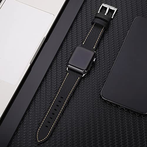 Image of HUAFIY Compatible for Apple Watch Bands 42mm 44mm45mm46mm 49mm 38mm 40mm41mm, Genuine Leather Band Strap for iWatch Series 11 /10 /9 /8,7,6,5,4,3,2,1, Ultra3 2 1