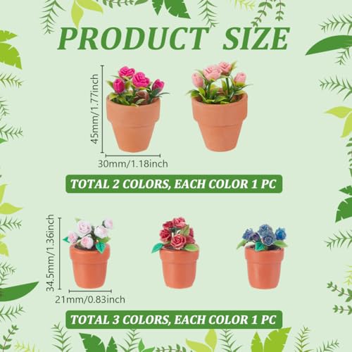 Petite verdure artificielle de qualité supérieure pour décoration miniature - 3