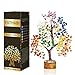 YATHABI 7 Chakra Tree of Life Decor - Crystal Tree - Feng Shui Decor - Crystal Bonsai Tree - Gem Tree - Gemstone and Crystals - Spiritual Tree - Chakra Stones - Crystal Gifts - Birthday Gift for Women