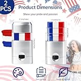 Patriotic Red White Blue Face Paint Stick Makeup for 4th of July, Sports & Events Easy Face & Body Paint for Baseball, Softball & 4th of July Accessories for Women Independence Day Stick (2 PCS)