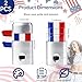 Patriotic Red White Blue Face Paint Stick Makeup for 4th of July, Sports & Events Easy Face & Body Paint for Baseball, Softball & 4th of July Accessories for Women Independence Day Stick (2 PCS)