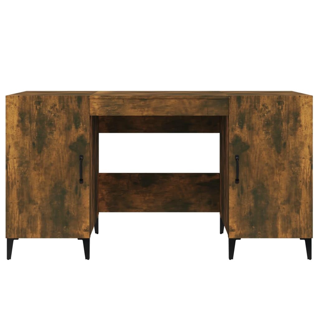 Scrivania con incenso, 140 x 50 x 75 cm, in legno di legno, tavolo da lavoro, scrivania ad angolo, per ufficio, studio, camera da letto, soggiorno A2