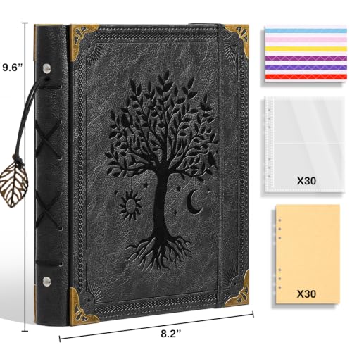 Ovesmusl Vintage PU Leather Photo Album 4x6 Scrapbook 120 Photos Black Tree by Ovesmusl - Used condition - Image 2