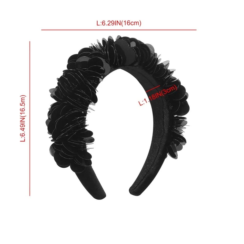 Diadema Ancha con Lentejuelas súper llamativas para mujerA
