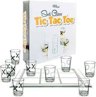 Fairly Odd Novelties FON-10182 SHOT GLASS TIC TAC TOE Fun Party Board Drinking