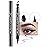 evpct 1Pcs Black Colored Winged Eyeliners Stamp, Black Moons Face Stamps Makeup Eyeliner Eye Stamp Liners Tool Set Kit for Women Waterproof, Wing Eyeliner Stamp Figures Tool Wingliner Shapes, 02