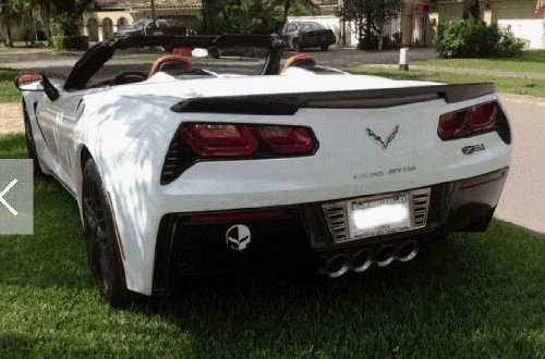 C7 Corvette Chrome Engraved Rear License Frame - Cnc Machined Billet Premium #TOP6